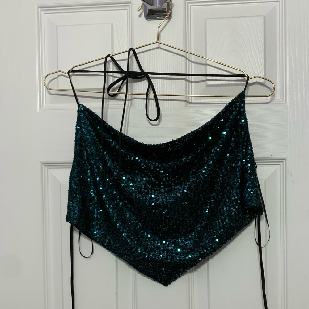 Sequin Bandana Top - Never Worn